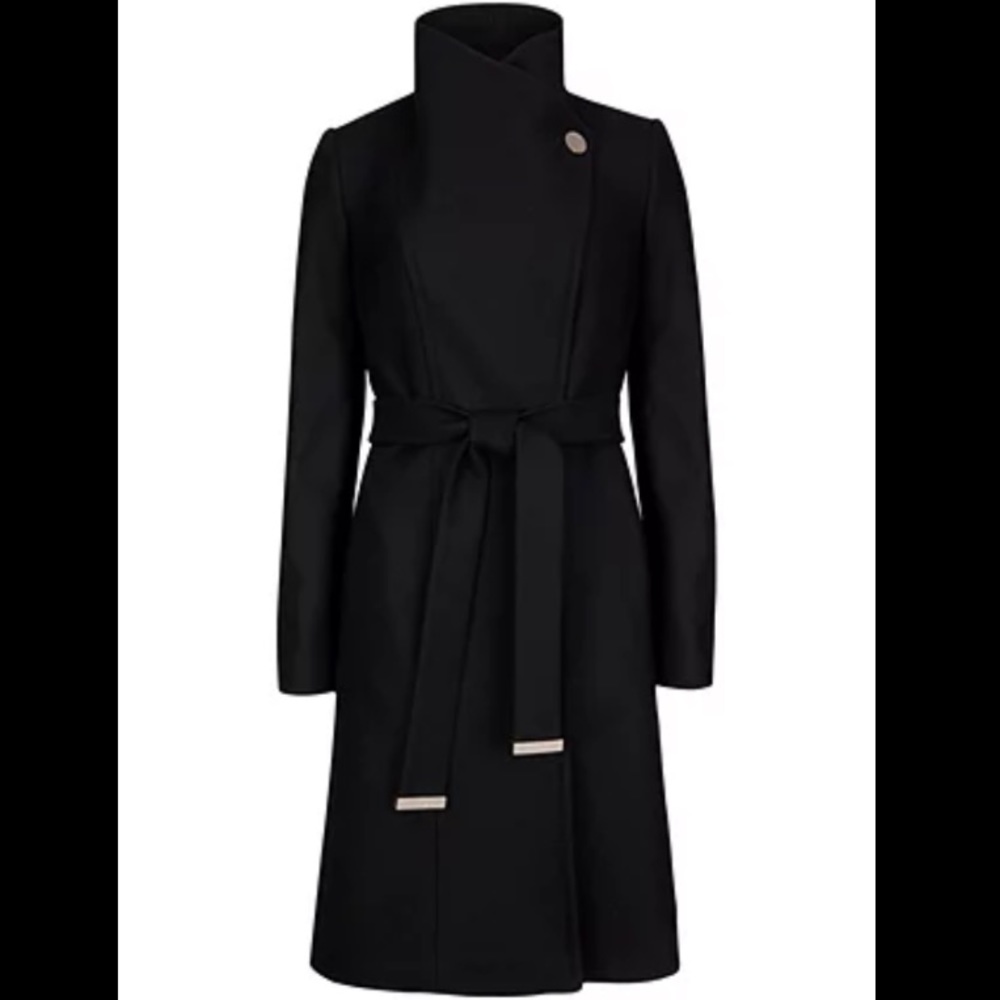 Ted Baker Black Belted Coat